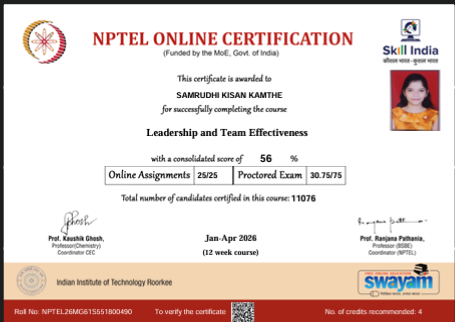 Leadership and Team Effectiveness Certificate